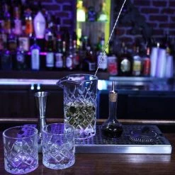 New 🎁 Bars BarConic® Diamond Bar Kit W/22oz Mixing Glass Set 🌟 -Bars Shop diamond pattern mixing glass set bar products 22 oz size 3 800x