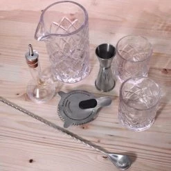 New 🎁 Bars BarConic® Diamond Bar Kit W/22oz Mixing Glass Set 🌟 -Bars Shop diamond pattern mixing glass set bar products 22 oz size 4 800x