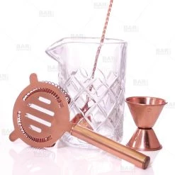 Deals ✔️ Bars BarConic® Copper & Diamond Pattern 13 Oz Mixing Set ✔️ -Bars Shop diamond pattern mixing glass set copper 13oz 800x