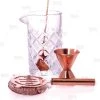 Flash Sale 🎁 Bars BarConic® Copper & Diamond Pattern 22 Oz Mixing Set 🤩 -Bars Shop diamond pattern mixing glass set copper 22oz 1 800x