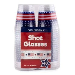 Cheapest 👏 Bars 2 Ounce - Flag Print Shot Glasses - 40ct. 🤩