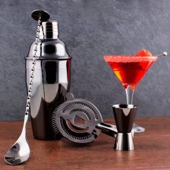 Cheap 🌟 Bars 4 Piece Bar Set - Gun Metal 🥰 -Bars Shop gun metal 4piece scene1 800x