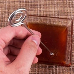 Promo 🧨 Bars BarConic® Honey Dipper / Stirrer - Stainless Steel 🤩 -Bars Shop honey dipper stirrer scene3 800x