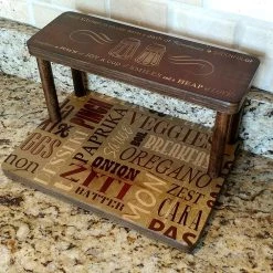 Best Pirce 👍 Bars Counter Caddies™ - CULINARY Theme - 12" STRAIGHT Shelf 👏