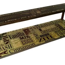 Budget 😍 Bars Counter Caddies™ - CULINARY Theme - 24" STRAIGHT Shelf 👏 -Bars Shop kitchen 24 shelf web 3 800x