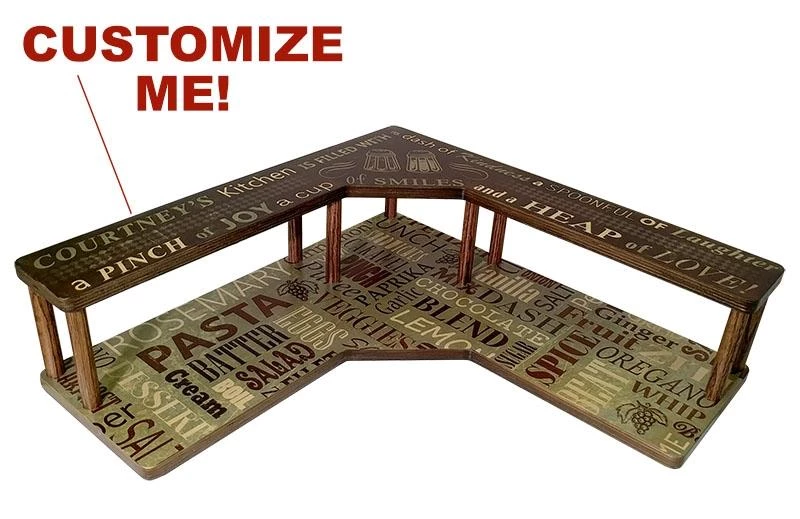 Best deal 😉 Bars CUSTOMIZABLE Counter Caddies™ - CULINARY Theme - CORNER Shelf 🤩 3 Best deal 😉 Bars CUSTOMIZABLE Counter Caddies™ - CULINARY Theme - CORNER Shelf 🤩