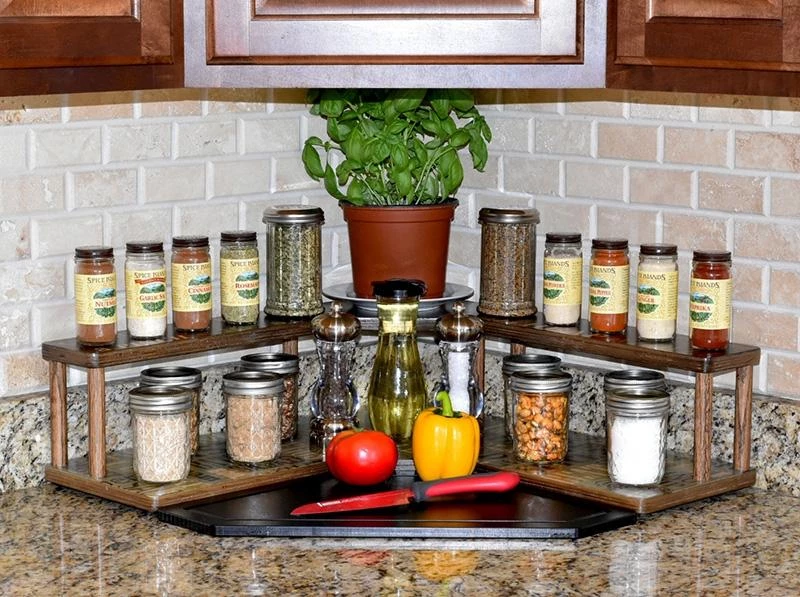 Best deal 😉 Bars CUSTOMIZABLE Counter Caddies™ - CULINARY Theme - CORNER Shelf 🤩 4 Best deal 😉 Bars CUSTOMIZABLE Counter Caddies™ - CULINARY Theme - CORNER Shelf 🤩 - Image 2