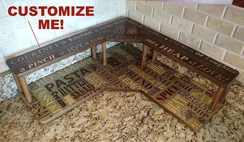 Best deal 😉 Bars CUSTOMIZABLE Counter Caddies™ - CULINARY Theme - CORNER Shelf 🤩 7 Best deal 😉 Bars CUSTOMIZABLE Counter Caddies™ - CULINARY Theme - CORNER Shelf 🤩 - Image 5