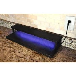 Budget ✨ Bars LED Counter Caddies™ With BLACK Finish - 24" STRAIGHT Shelf 🌟
