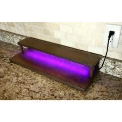 New 👍 Bars LED Counter Caddies™ With STAINED Finish - 24" STRAIGHT Shelf 🧨