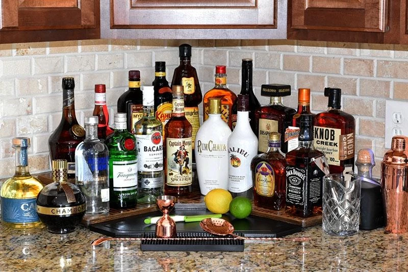 Best deal 😀 Bars Counter Caddies™ - LIQUOR Theme - CORNER Shelf 🎁 4 Best deal 😀 Bars Counter Caddies™ - LIQUOR Theme - CORNER Shelf 🎁 - Image 3