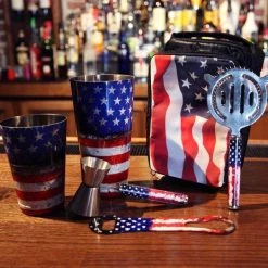 Coupon 🤩 Bars USA Flag Bartender Set ✨ -Bars Shop merica bar tool set bar products 2 800x