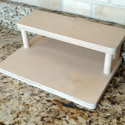 Outlet 🥰 Bars Counter Caddies™ - NATURAL - 12" STRAIGHT - Liquor/Wine Bottle Display 🛒