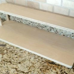Discount 🌟 Bars Counter Caddies™ - NATURAL - 24" STRAIGHT Shelf - Culinary / Spice Rack 🥰