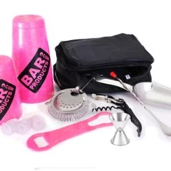 Best deal 💯 Bars Bartender Complete Tote Bag - BarProducts.com Logo 🧨 -Bars Shop neon pink glitter tipsy bar package set main 1 800x