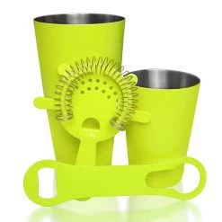 Deals 🥰 Bars 4 Piece Neon Yellow Powder 🧥 Coated Bar Set With V-Rod® 🌟