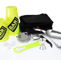 Best deal 💯 Bars Bartender Complete Tote Bag - BarProducts.com Logo 🧨 -Bars Shop neon yellow tipsy bartender bar package set main 2 800x