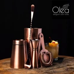Promo ⭐ Bars Olea™ Bar Set - Antique Copper ✨ -Bars Shop olea antique copper scene1 800x