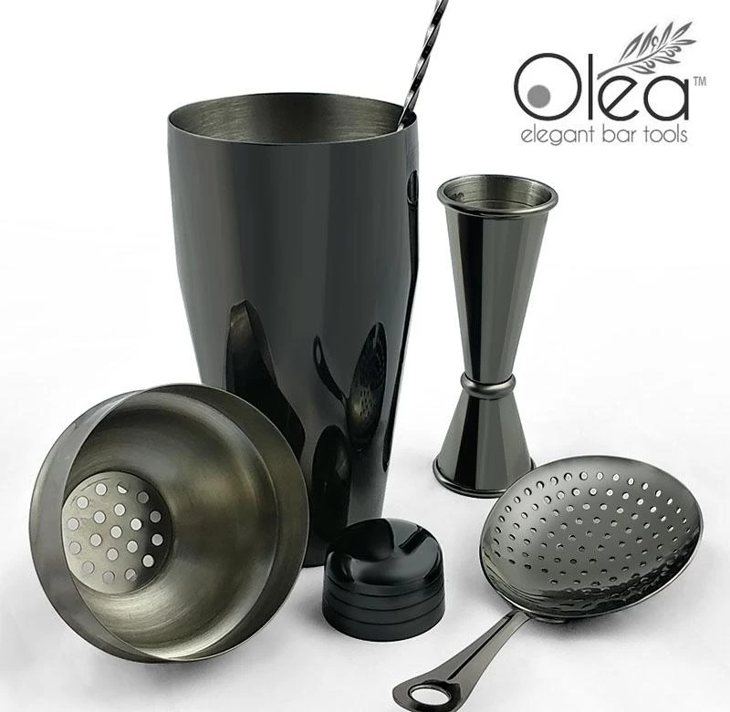 Top 10 ⭐ Bars Olea™ 4 Piece Bar Set - Gunmetal Black With Bar Spoon Tip Option ❤️ 3 Top 10 ⭐ Bars Olea™ 4 Piece Bar Set - Gunmetal Black With Bar Spoon Tip Option ❤️