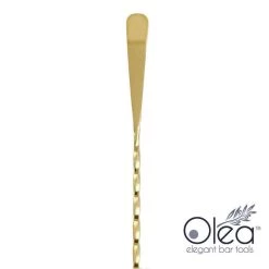 Top 10 👏 Bars Olea™ 4 Piece Bar Set - Gold Plated With Bar Spoon Tip Option 🥰 -Bars Shop olea gold bar spoon bent tip 4 3 800x