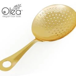 Top 10 👏 Bars Olea™ 4 Piece Bar Set - Gold Plated With Bar Spoon Tip Option 🥰 -Bars Shop olea julep strainer gold plated bpc 1000 1 800x