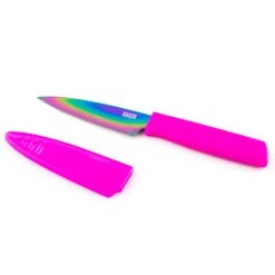 Best Sale 😉 Bars COLORI® - Serrated Paring Knife (Color Options) 🧨 -Bars Shop paring rainbow serrated 800x