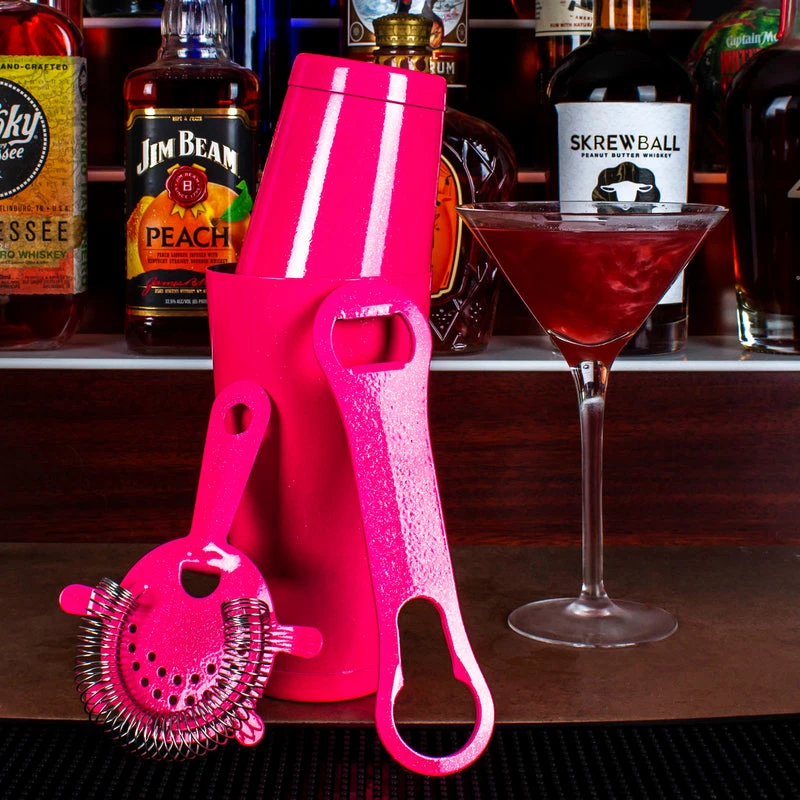 Outlet ✨ Bars 4 Piece Bar Set With V-Rod® - Pink Glitter 😉 4 Outlet ✨ Bars 4 Piece Bar Set With V-Rod® - Pink Glitter 😉 - Image 2