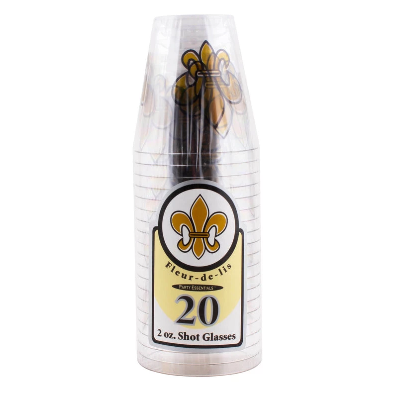 Top 10 ๐ Bars Shot Glasses - 20ct. - Fleur De Lis - 2 Ounce โ 3 Top 10 ๐ Bars Shot Glasses - 20ct. - Fleur De Lis - 2 Ounce โ