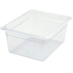 New 👏 Bars 6" Deep - 1/2 Size Clear Polycarbonate (Half Size) Food Pan ⭐
