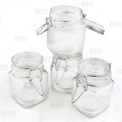 Best reviews of 🥰 Bars Spice Jars With Locking Seal Lid - Pack Of 4 🌟 -Bars Shop spice jars square 4pk bpc 4 800x