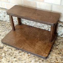 New 🛒 Bars Counter Caddies™ - Stained Finish - 12" STRAIGHT Shelf - Culinary / Spice Rack 🤩