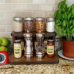 New 🛒 Bars Counter Caddies™ - Stained Finish - 12" STRAIGHT Shelf - Culinary / Spice Rack 🤩 -Bars Shop stain 12in kit web3 800x