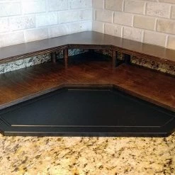 Cheap ⌛ Bars Counter Caddies™ - Stained Finish - Liquor/Wine Bottle Display 🌟 11 Cheap ⌛ Bars Counter Caddies™ - Stained Finish - Liquor/Wine Bottle Display 🌟 -Bars Shop stained corner liq web2 800x