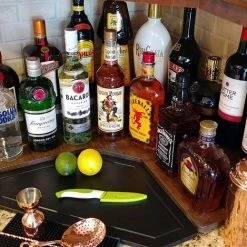 Cheap ⌛ Bars Counter Caddies™ - Stained Finish - Liquor/Wine Bottle Display 🌟 10 Cheap ⌛ Bars Counter Caddies™ - Stained Finish - Liquor/Wine Bottle Display 🌟 -Bars Shop stained corner liq web3 800x