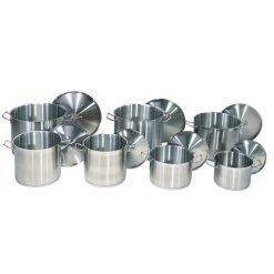 Wholesale 😀 Bars Stainless Steel Stock Pot & Cover ❤️