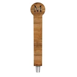 Cheap ✔️ Bars CUSTOMIZABLE Wooden Tap Handles - Monogram Design - 2 Styles In 3 Sizes ✨ -Bars Shop tap handle monogram name letter size shape circle top 12in 800x
