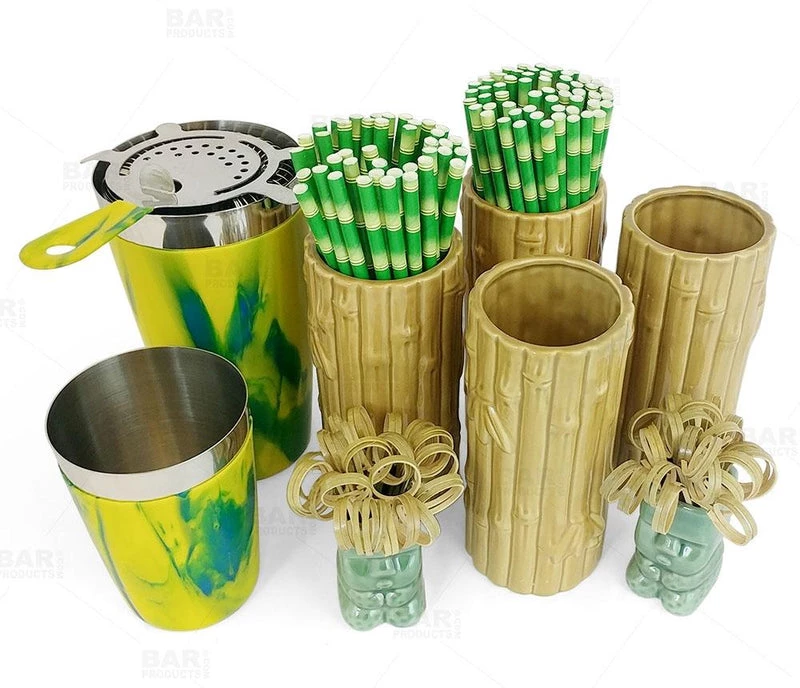 Deals ๐ Bars Bamboo Tiki Drinkware Bar Set ๐ 3 Deals ๐ Bars Bamboo Tiki Drinkware Bar Set ๐