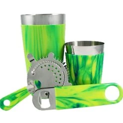 Outlet ✨ Bars Yellow/Blue Vinylworks Bar Set - 4 Pieces 🔥