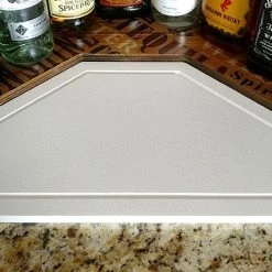 Budget 😀 Bars Counter Caddies™ - Stained Finish - CORNER Shelf W/ K-CUP Holes & Trash Can Inset 😍 -Bars Shop white cutting board web 660e92bd cac0 4223 a69c 90817988bb46 800x