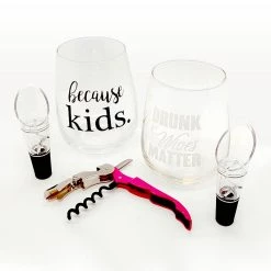 Buy ✨ Bars Wine Gift Set For Mom - 5 Piece 🎁