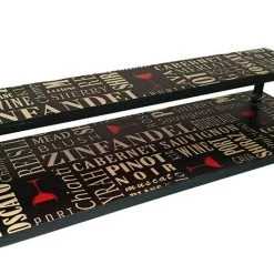 Top 10 ⌛ Bars Counter Caddies™ - WINE Theme - 24" STRAIGHT Shelf 🤩 -Bars Shop wine straight web 1 800x