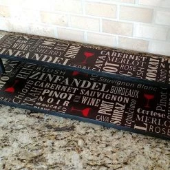 Top 10 ⌛ Bars Counter Caddies™ - WINE Theme - 24" STRAIGHT Shelf 🤩